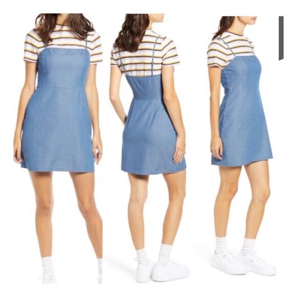 ‎BP. Claudia Sulewski Chambray Minidress Large - Picture 1 of 12